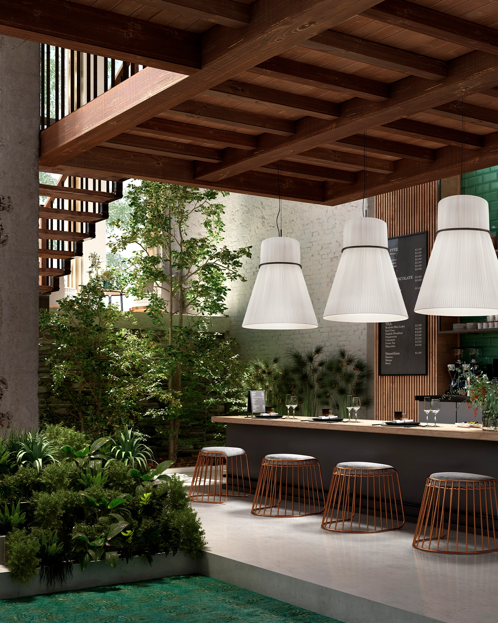 Folie Tall Pendant Light