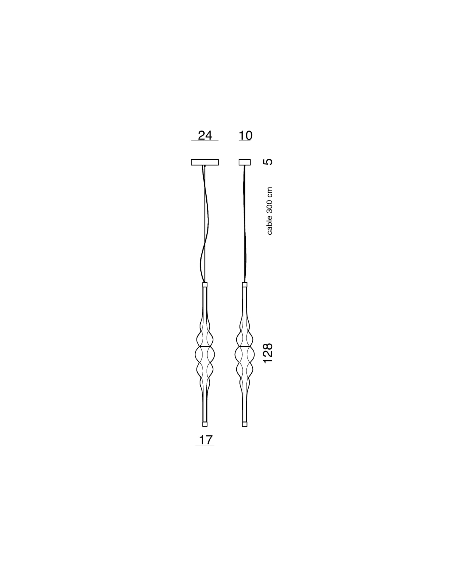 Frequency Pendant Light