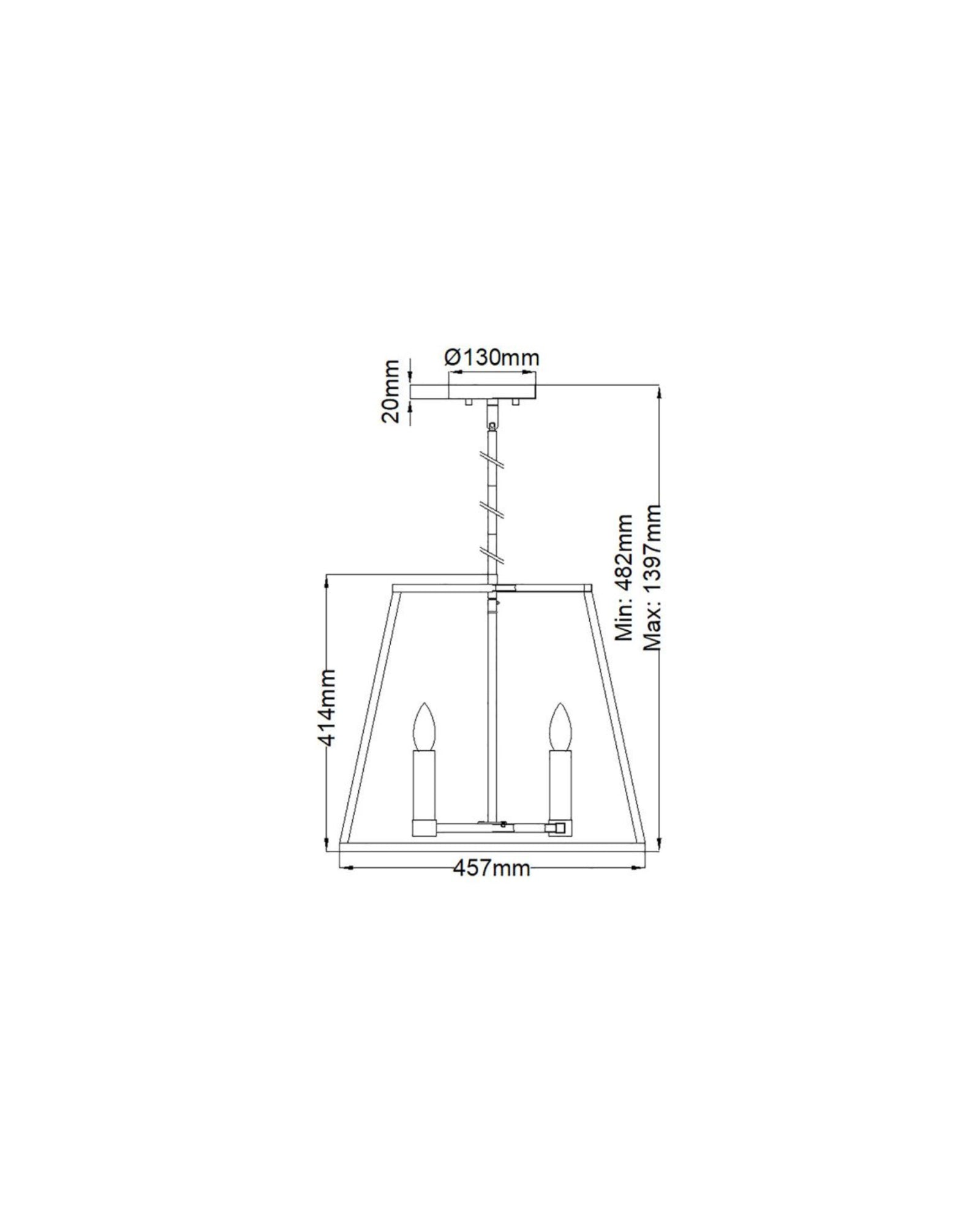 Fulton 4lt Pendant Light