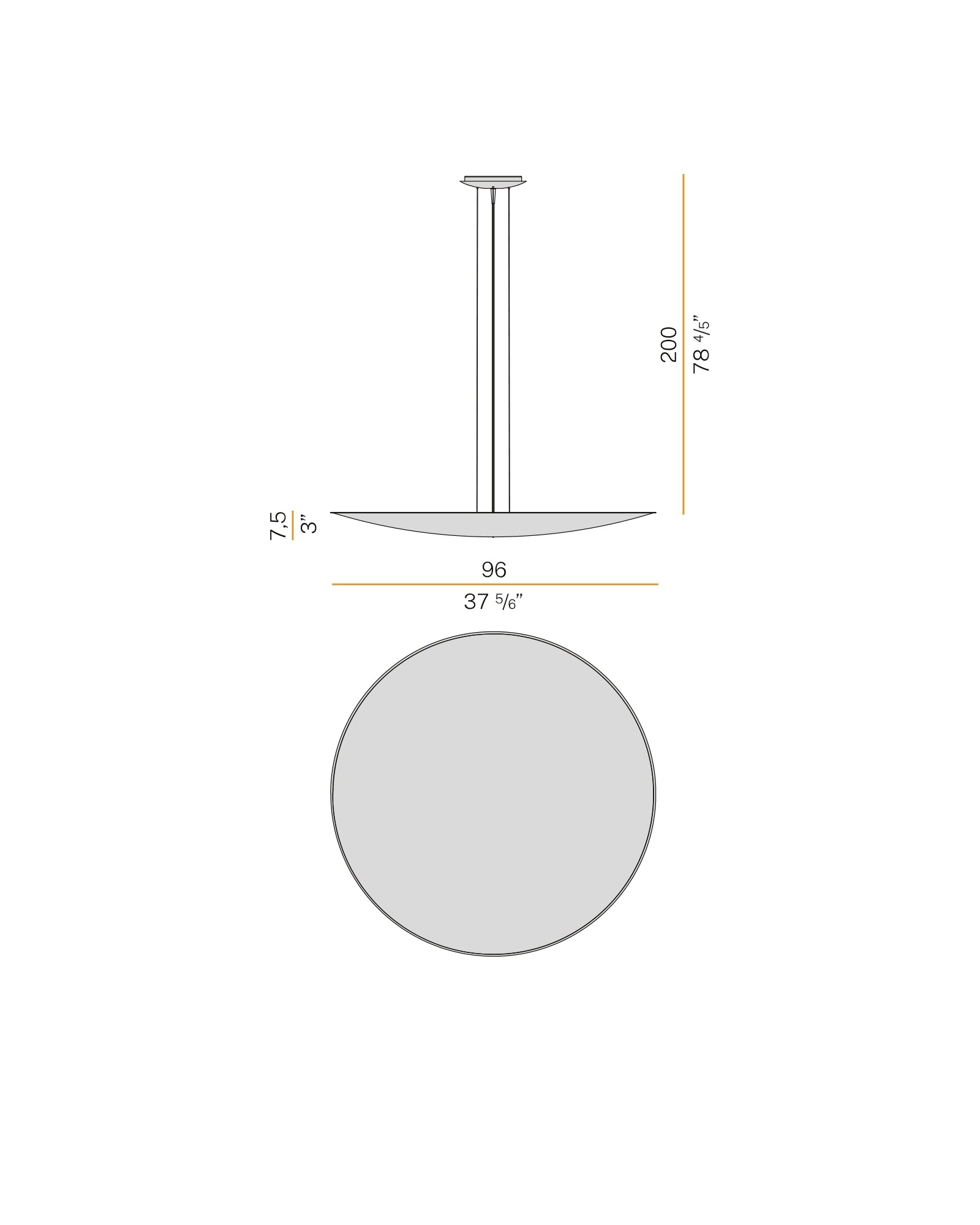 Gong Pendant Light