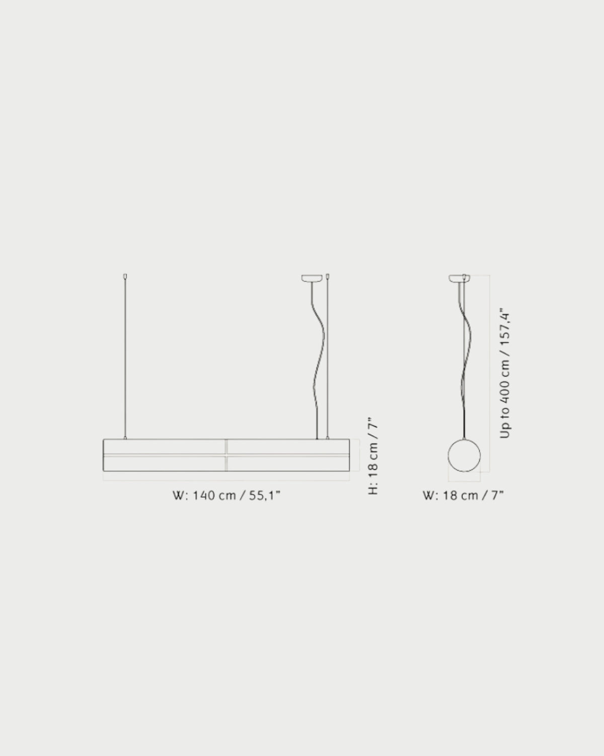 Hashira Linear Pendant Light