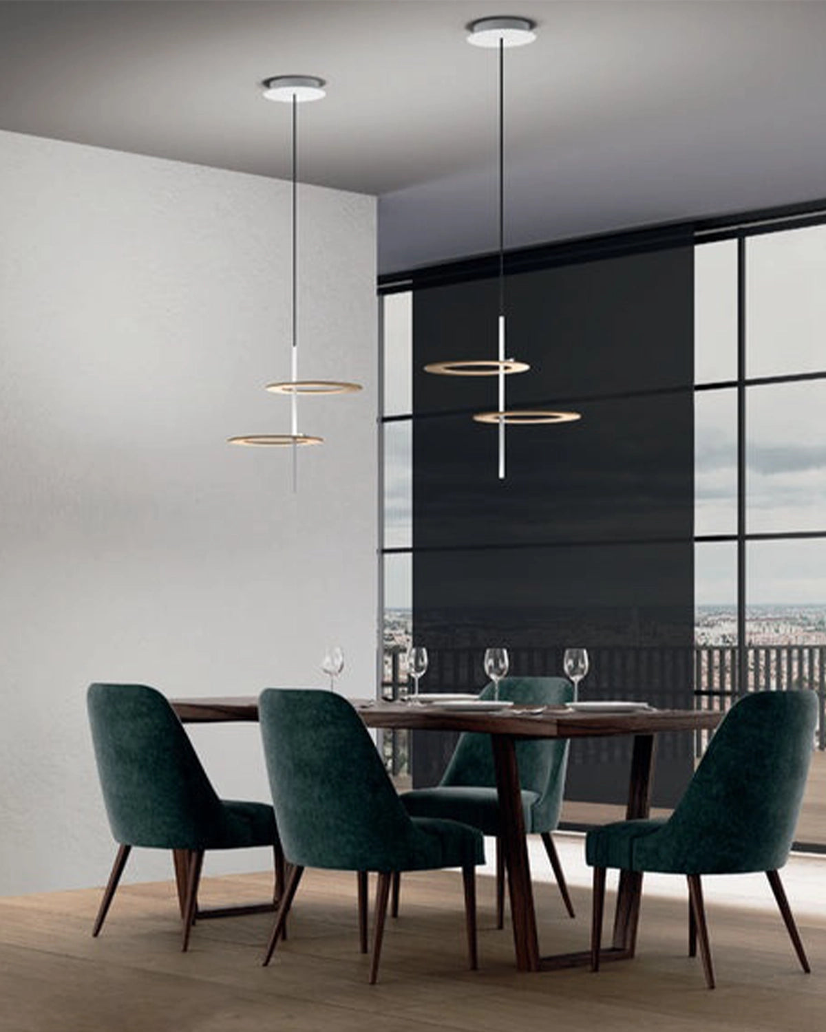 Hula Hoop Pendant Light