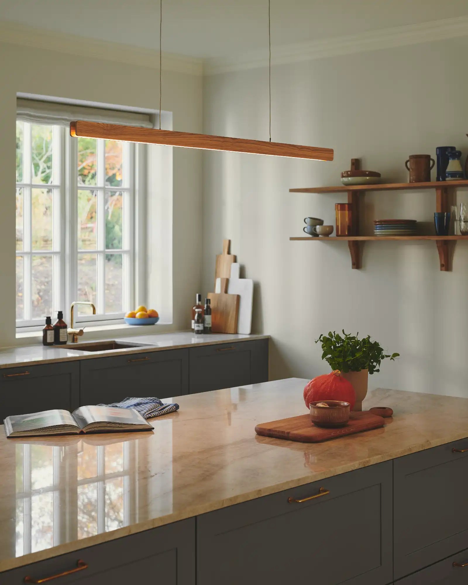 Ilgas Pendant Light by Nordlux Lighting featured within a contemporary kitchen | Nook Collections