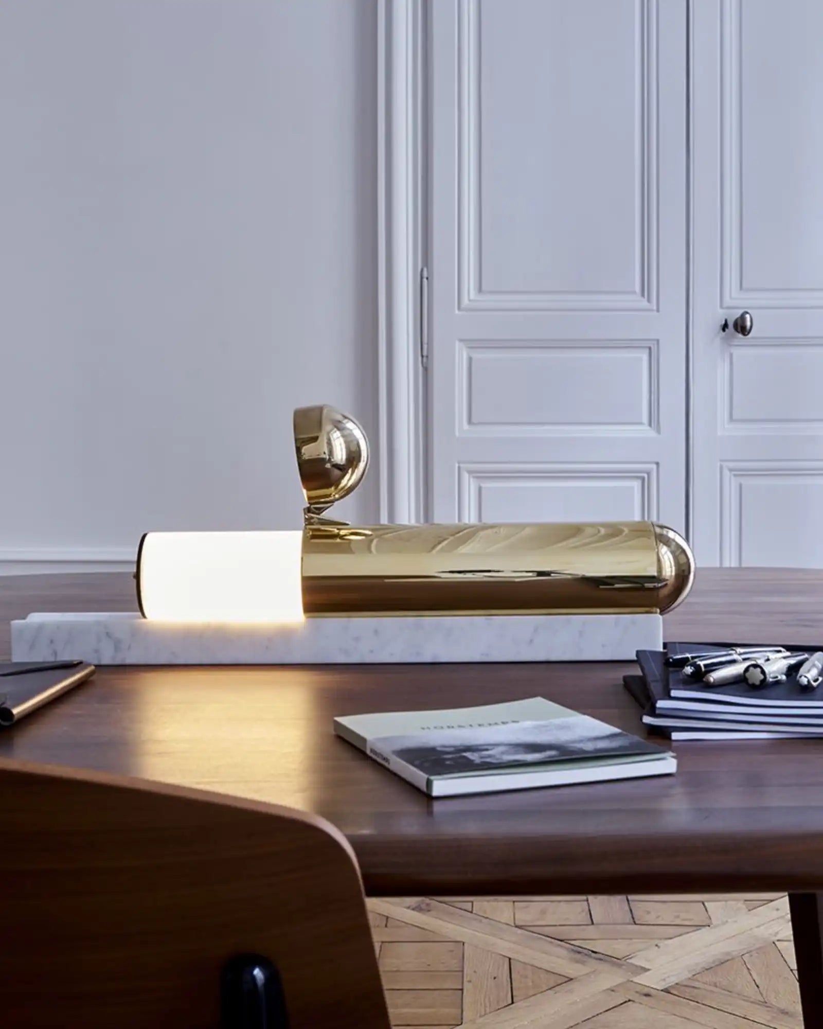 Isp Table Lamp by DCW Editions featured within a contemporary dining | Nook Collections