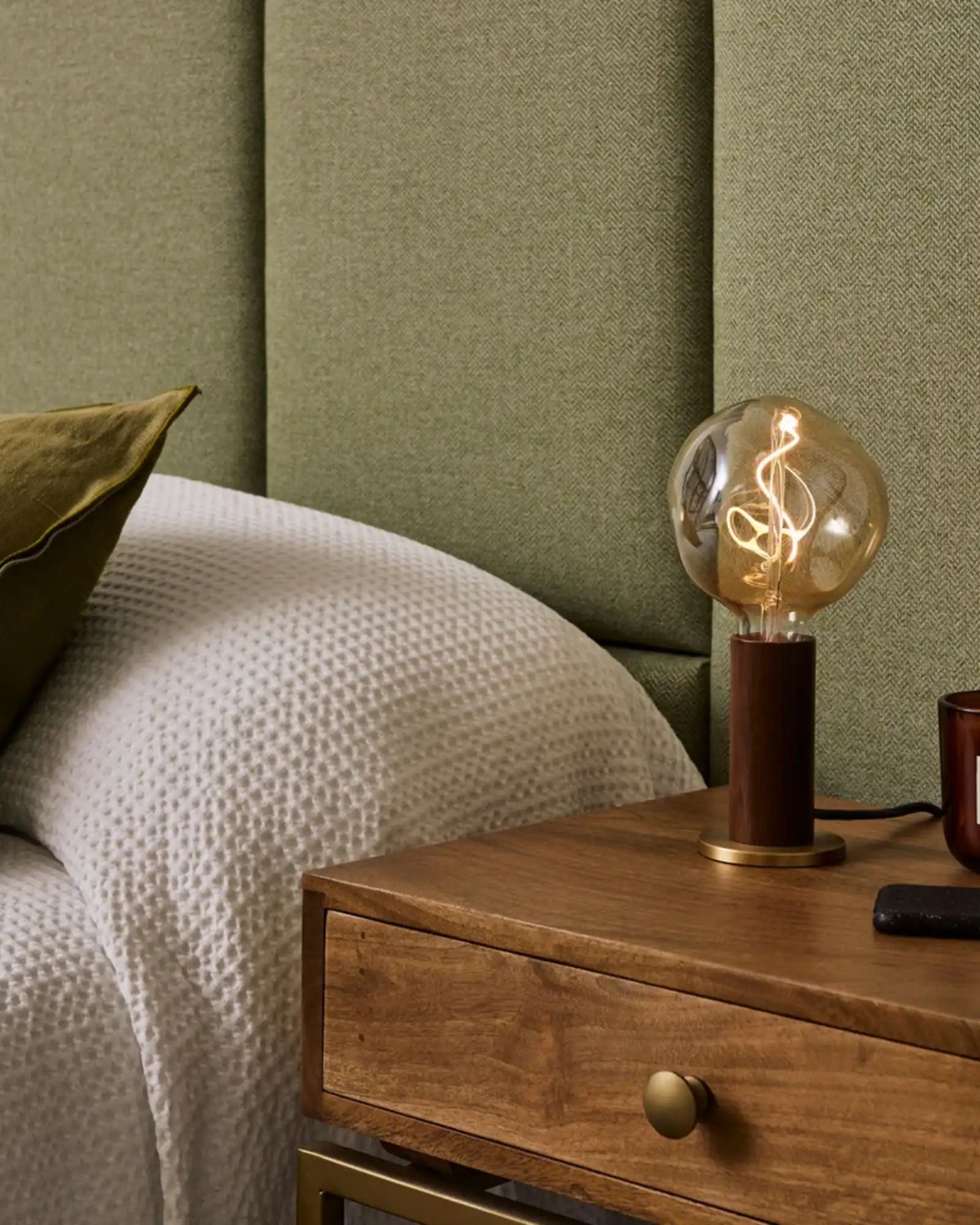 Knuckle Voronoi I Table Lamp by Tala featured within a contemporary bedroom | Nook Collections