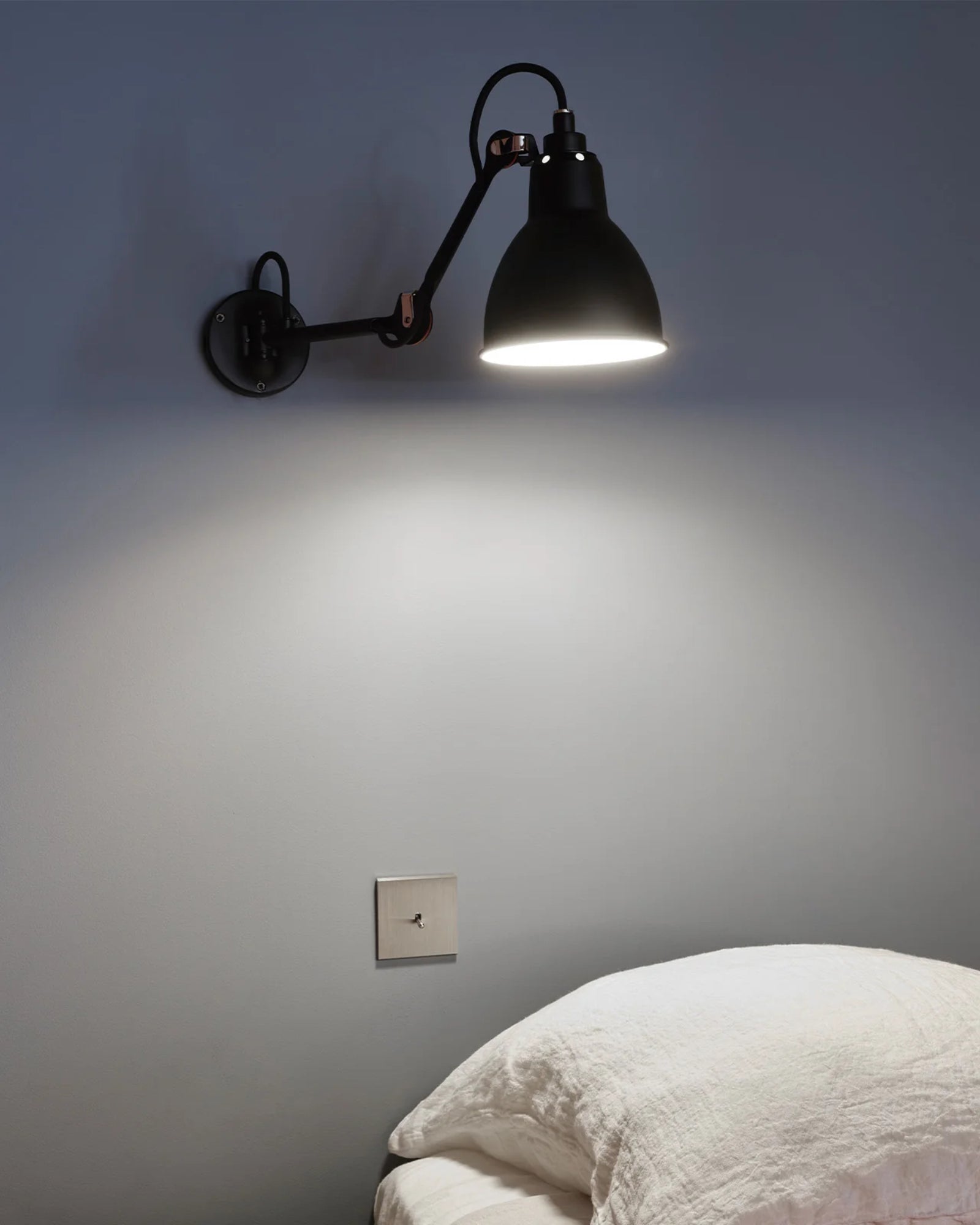 Lampe Gras N204 Wall Light by DCW Interiors featured in a contemporary kids bedroom | Nook Collections