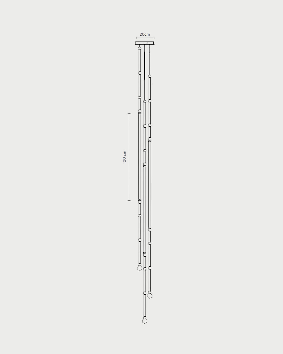 Leda 3lt Pendant Light