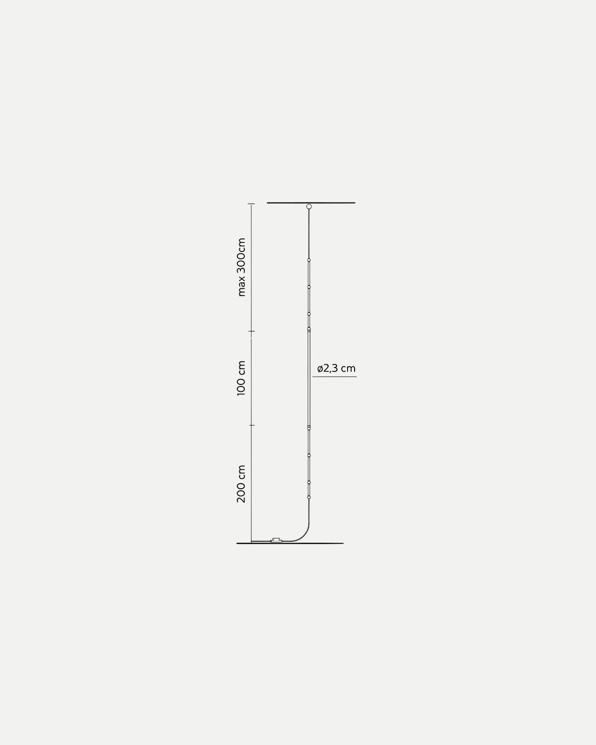 Leda Hanging Floor Lamp