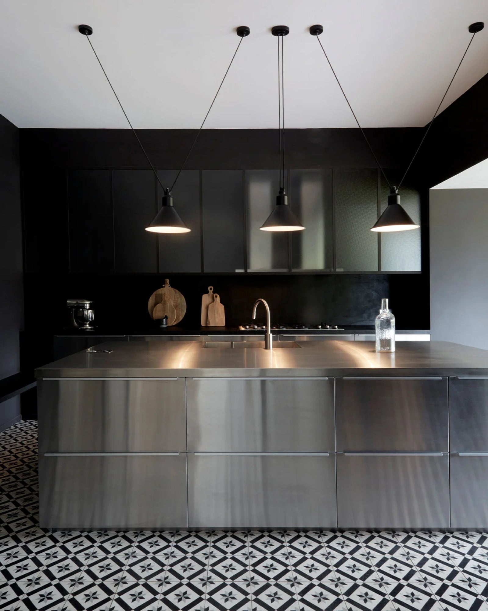 Les Acrobates de GRAS Dual Pendant Light by DCW Interiors featured in a industrial kitchen | Nook Collections