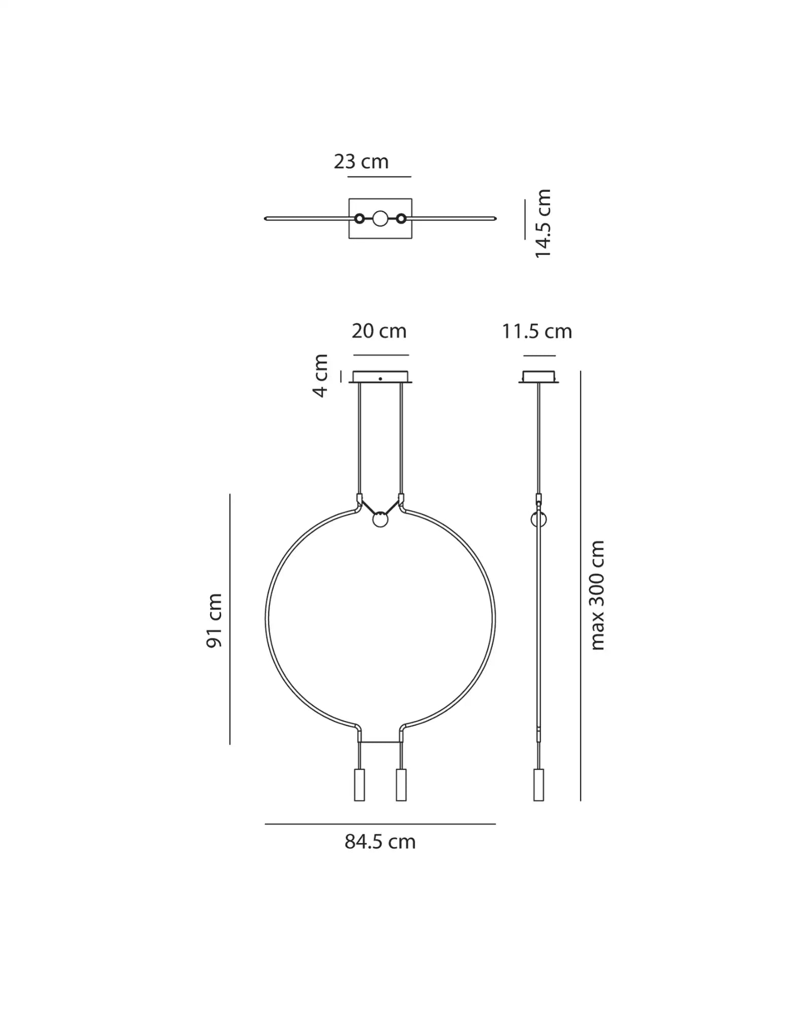 Liaison 2lt Pendant Light