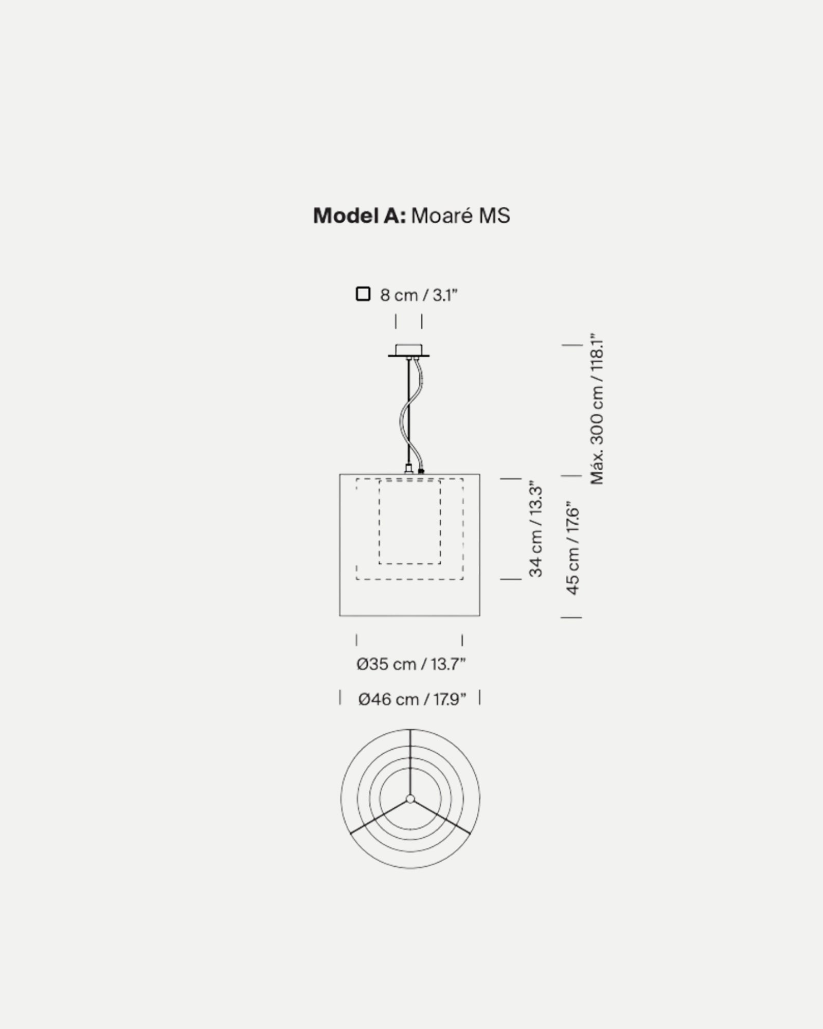 Moaré Duo Pendant Light