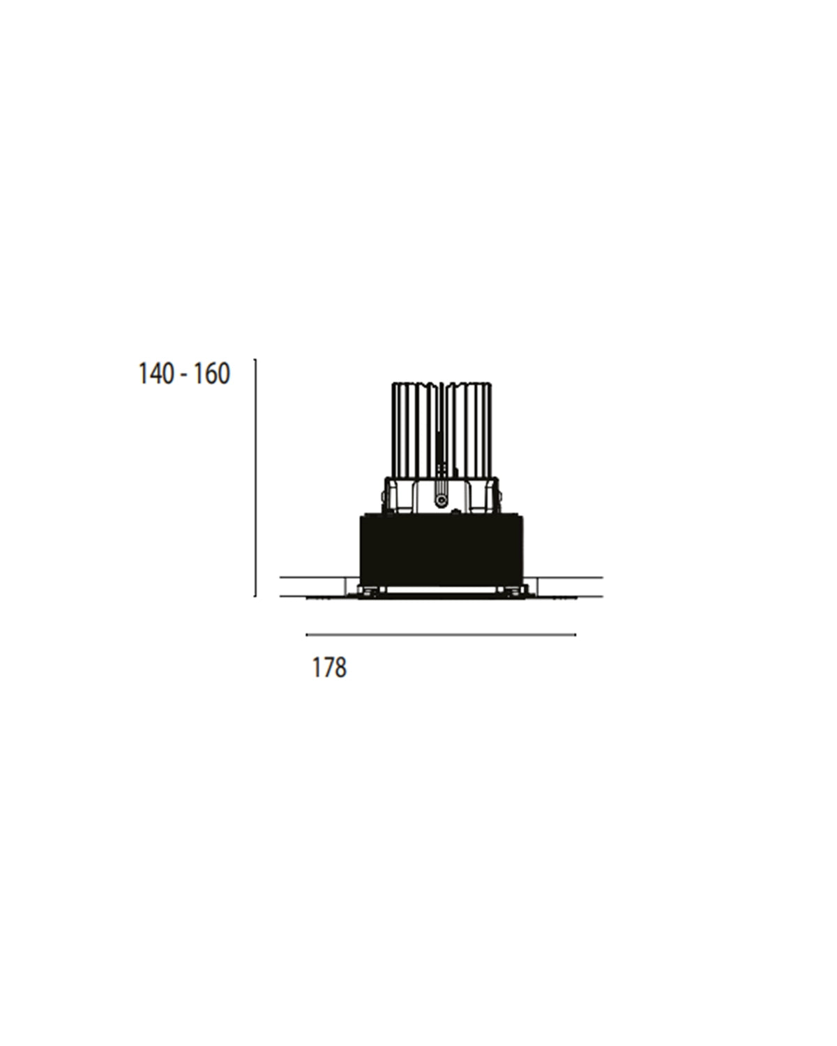 Mono 100 (DALI) Type 1 Trimless Fixed Downlight