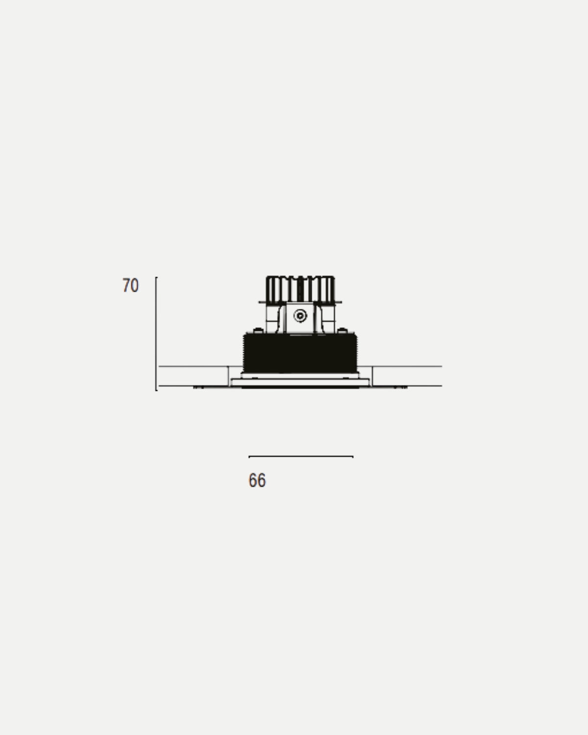 Mono 060 (DALI) Type 3 Fixed Trimless Downlight