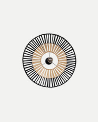 Natural Bamboo Ceiling Light - Black