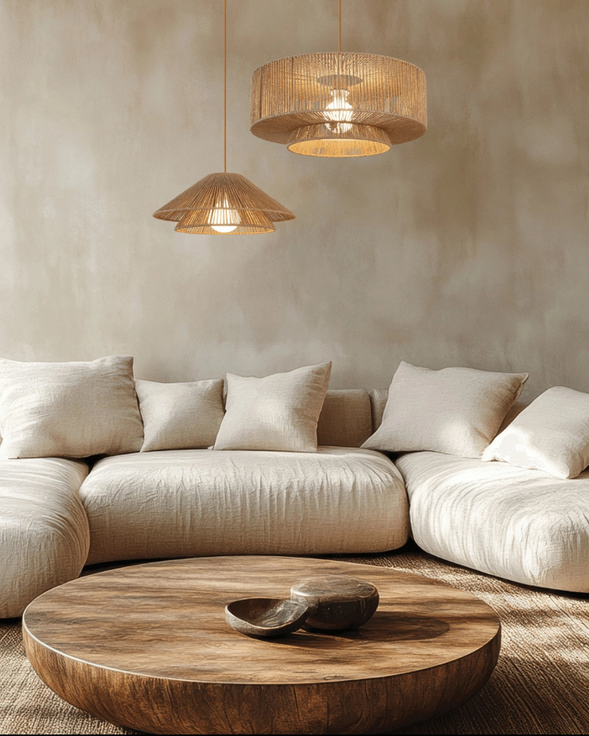 Natural Paper Rope Pendant Light