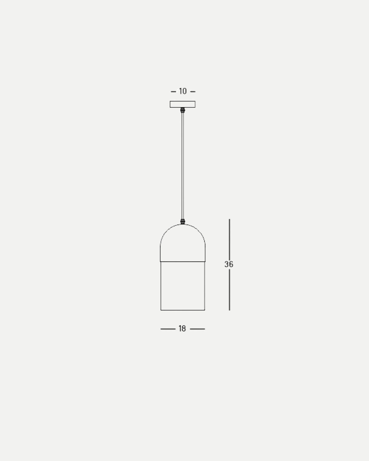 Natural Paper Pendant Light - Tube