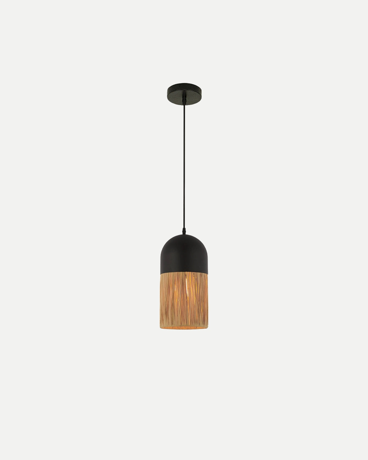Natural Paper Pendant Light - Tube
