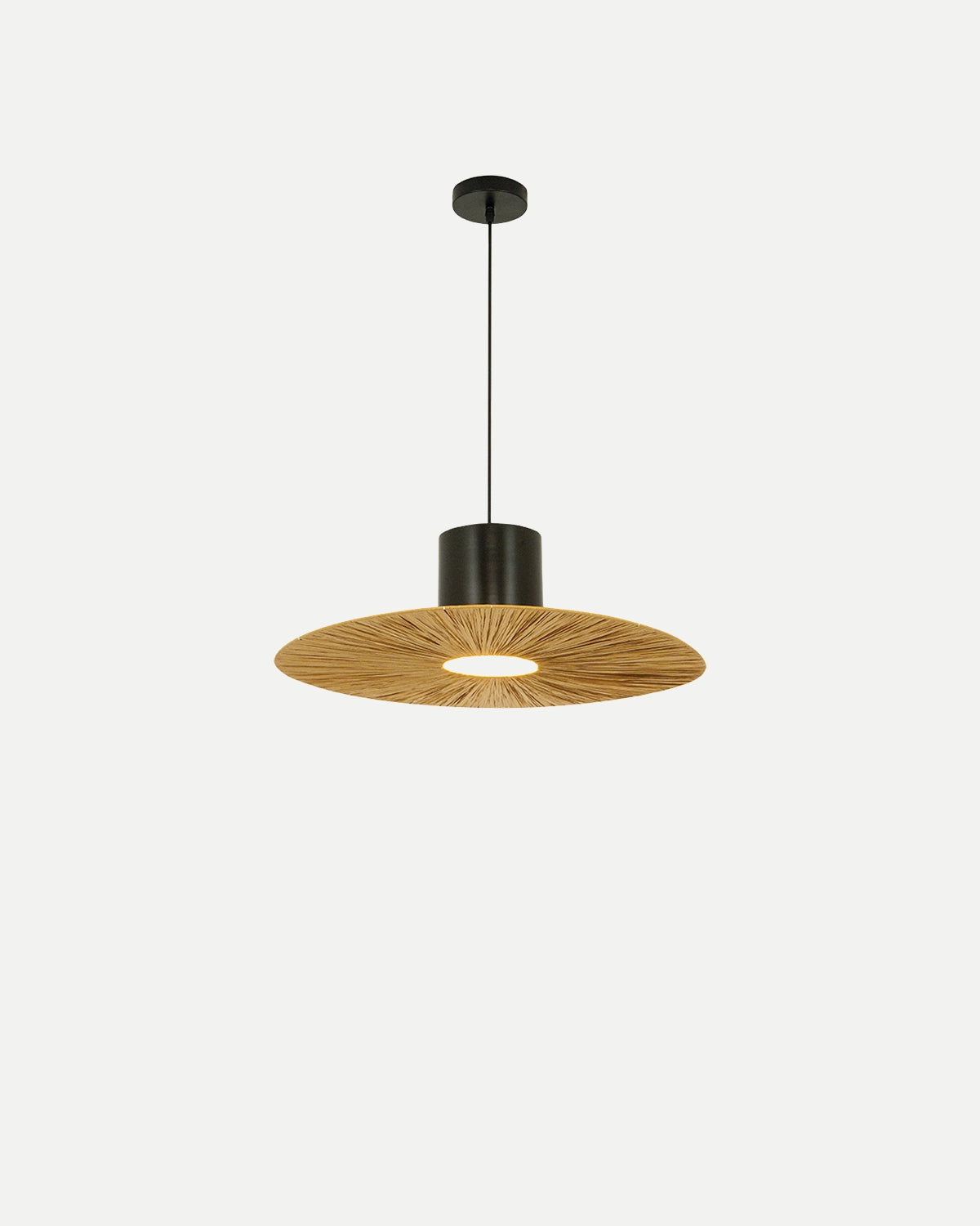 Natural Paper Pendant Light - Disc