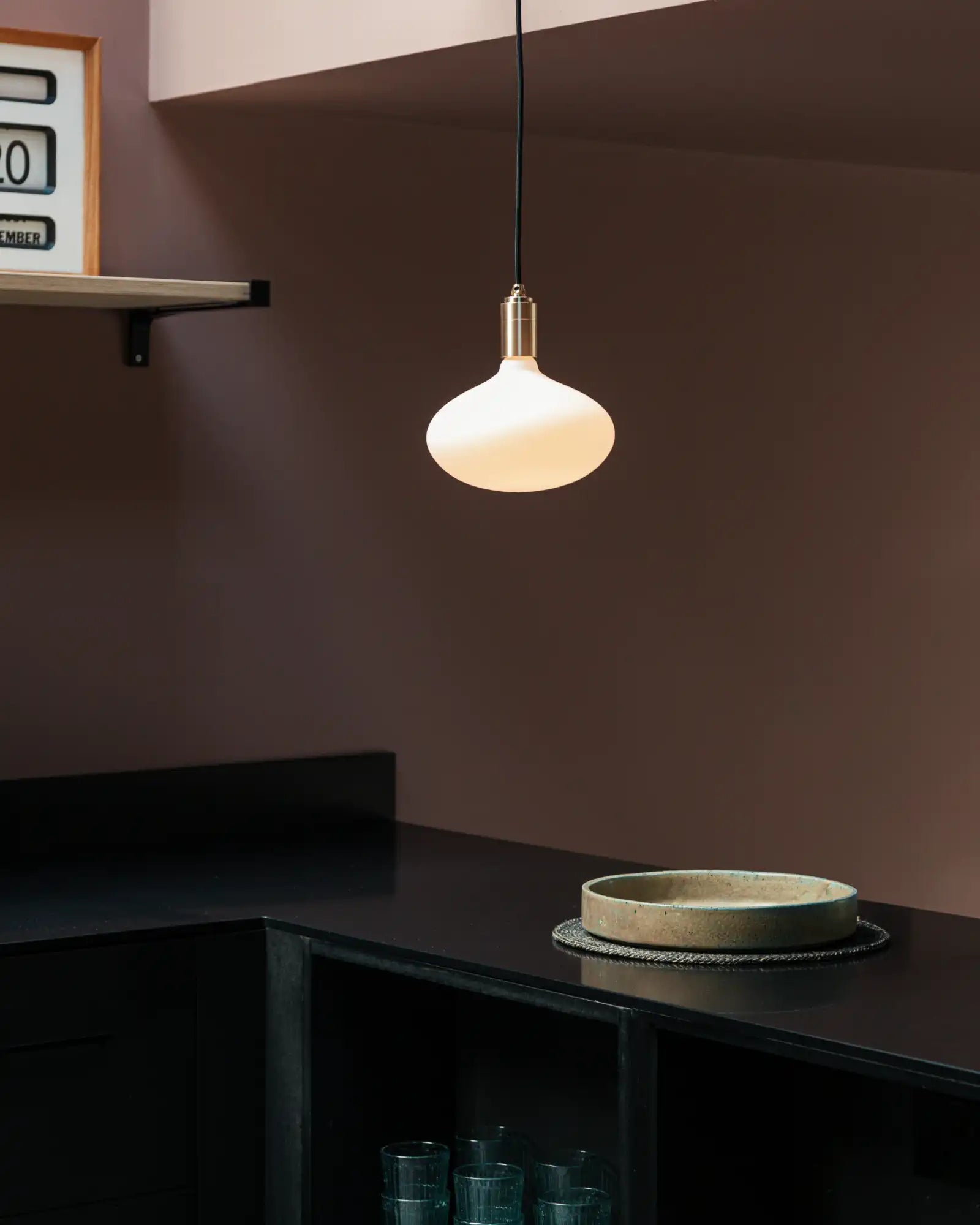 Oval Plug-in Pendant Light by Tala featured within a contemporary kitchen | Nook Collections