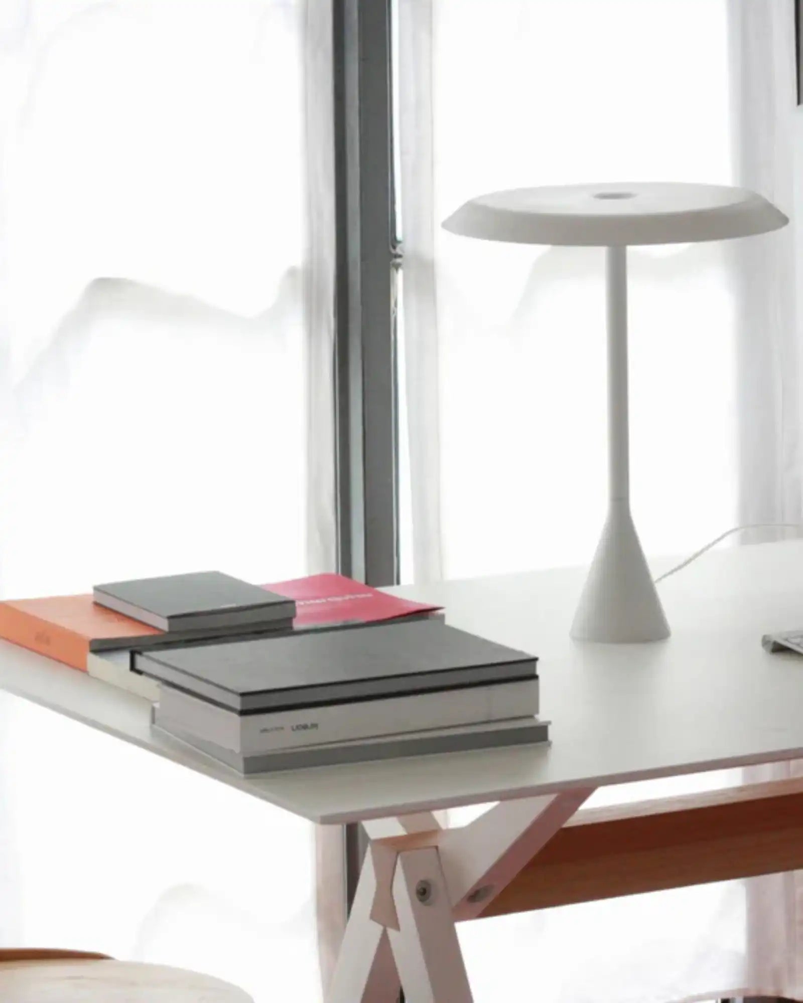 Panama Table Lamp by Nemo Lighting featured in a modern contemporary study room | Nook Collections