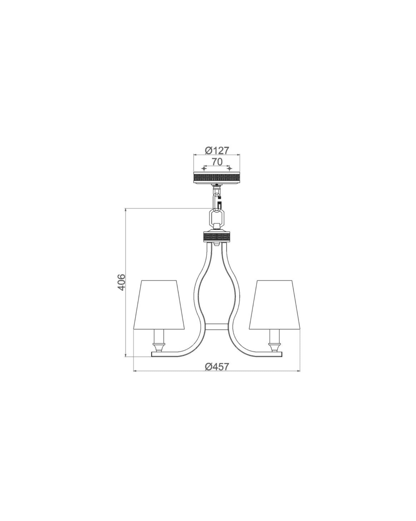 Pave 3lt Chandelier