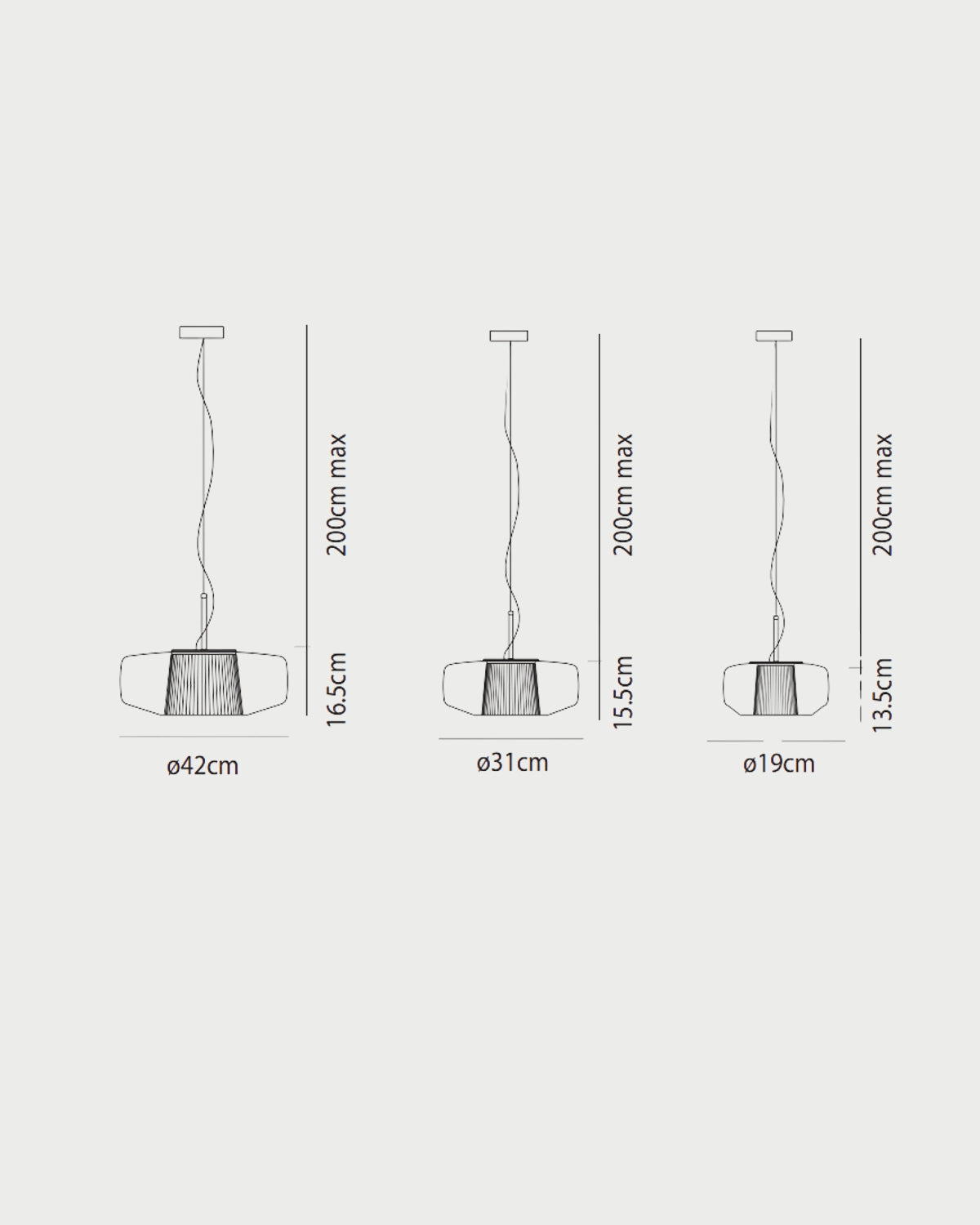 Plisse Pendant Light