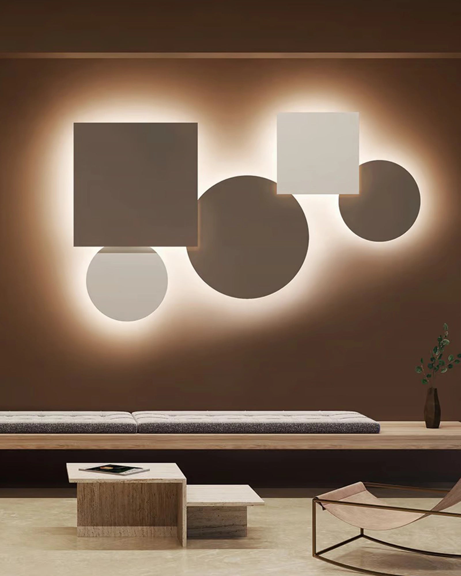 Puzzle Mega Round Wall Light