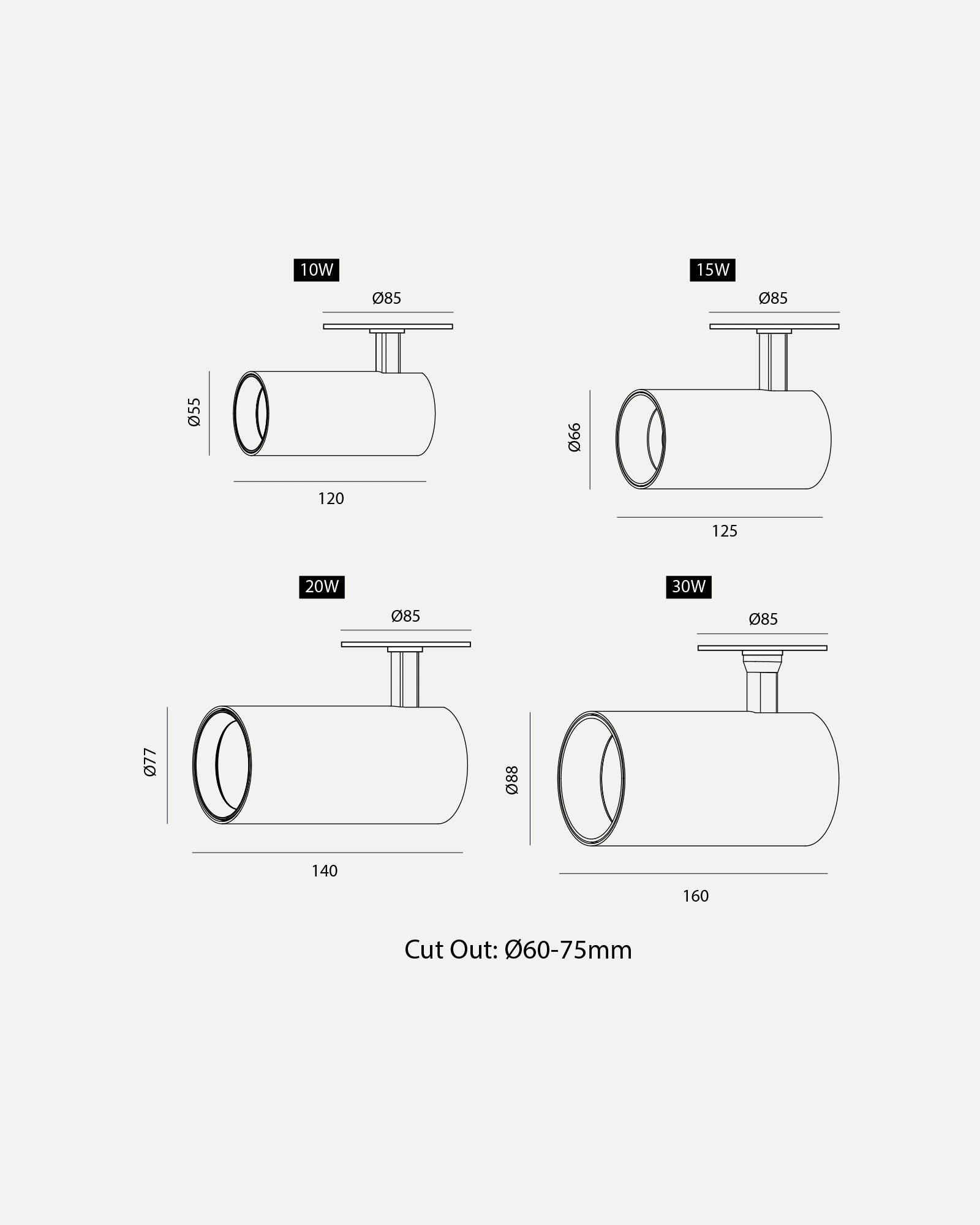 Rogue Recessed Spot Light