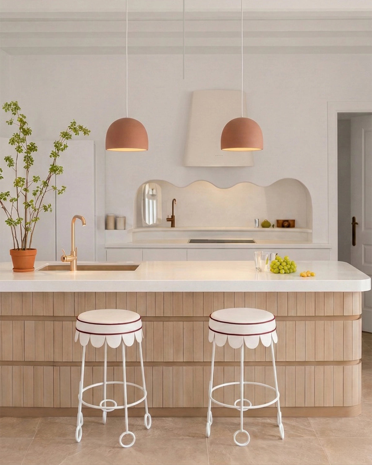 Swirl Shortie Pendant Light