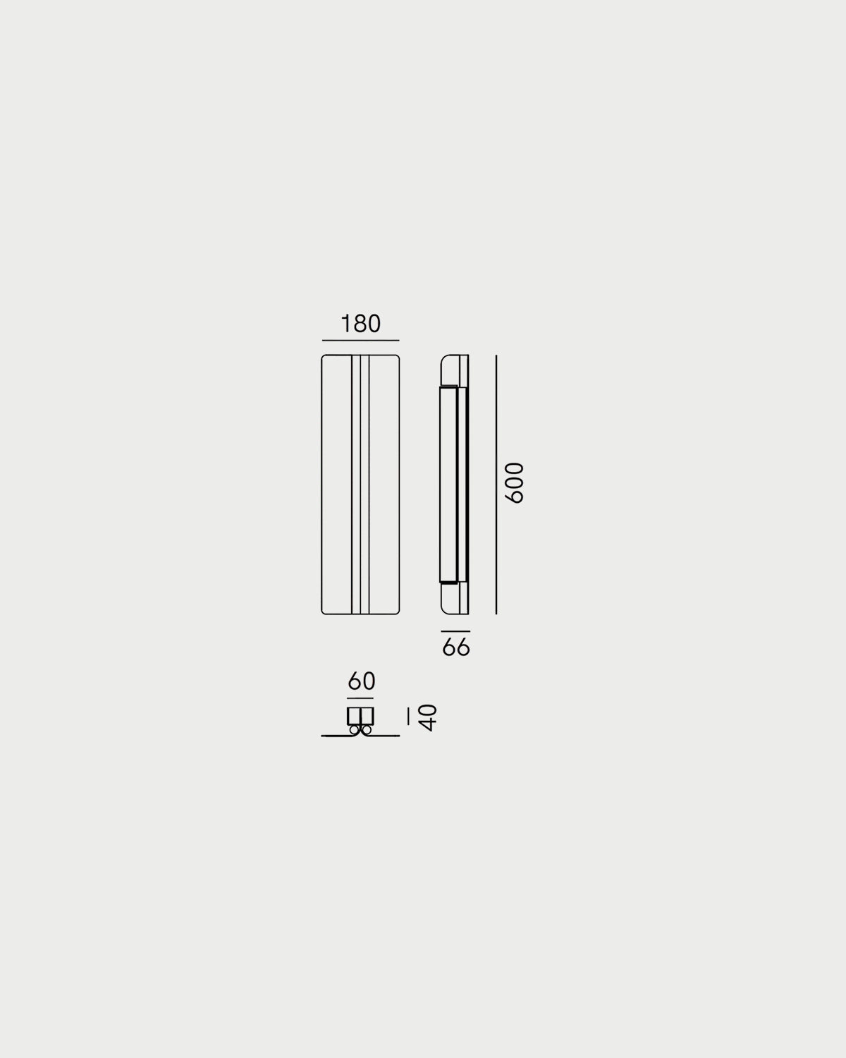 Split Long Wall Light