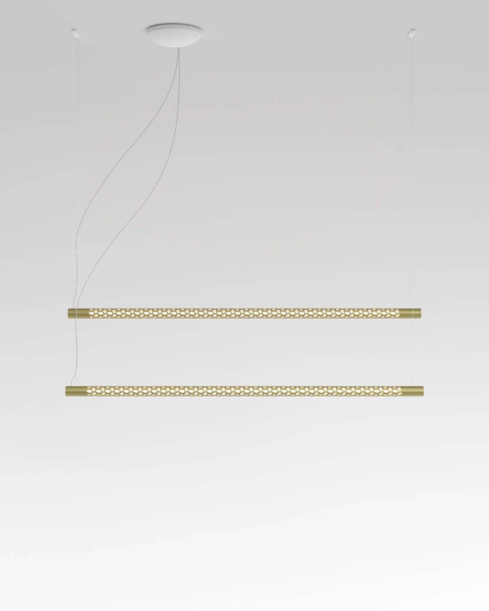 Squiggle Double Linear Pendant Light