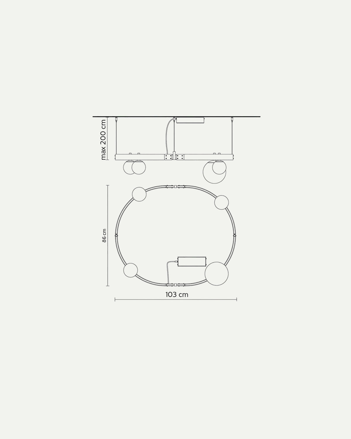 Stant Circular Pendant Light