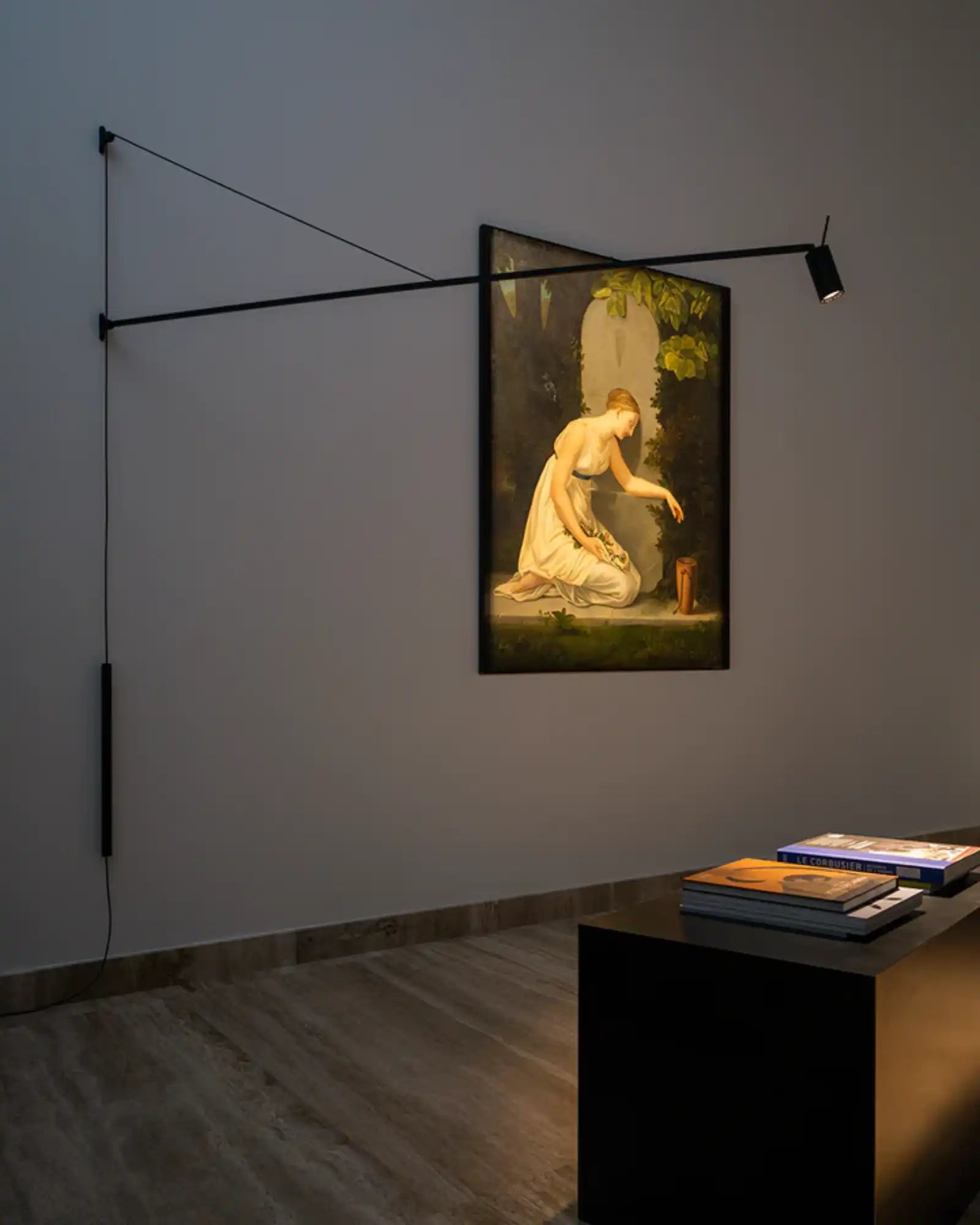 Swan Wall Light by Nemo Lighting featured in a museum | Nook Collections