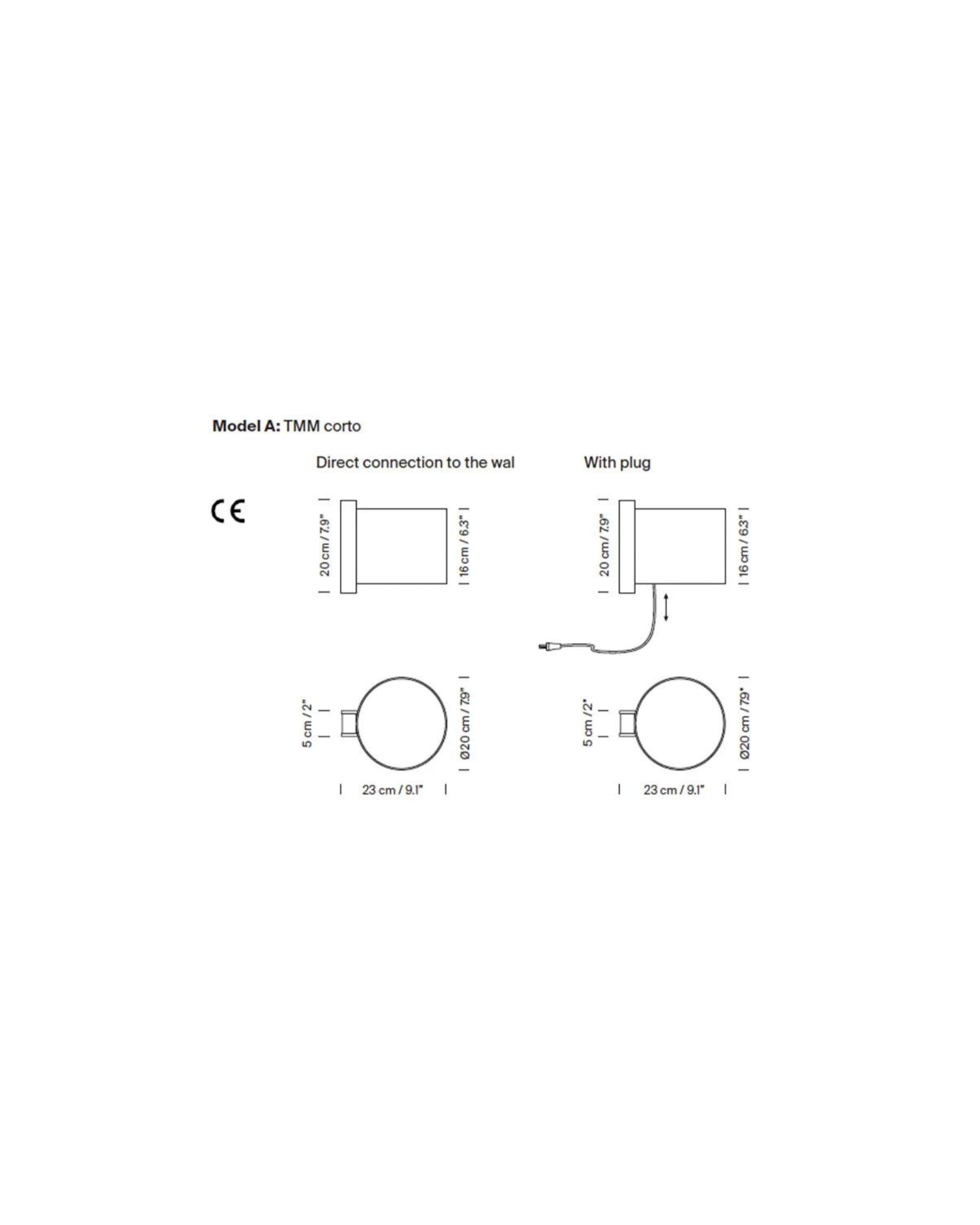 TMM Corto Wall Light