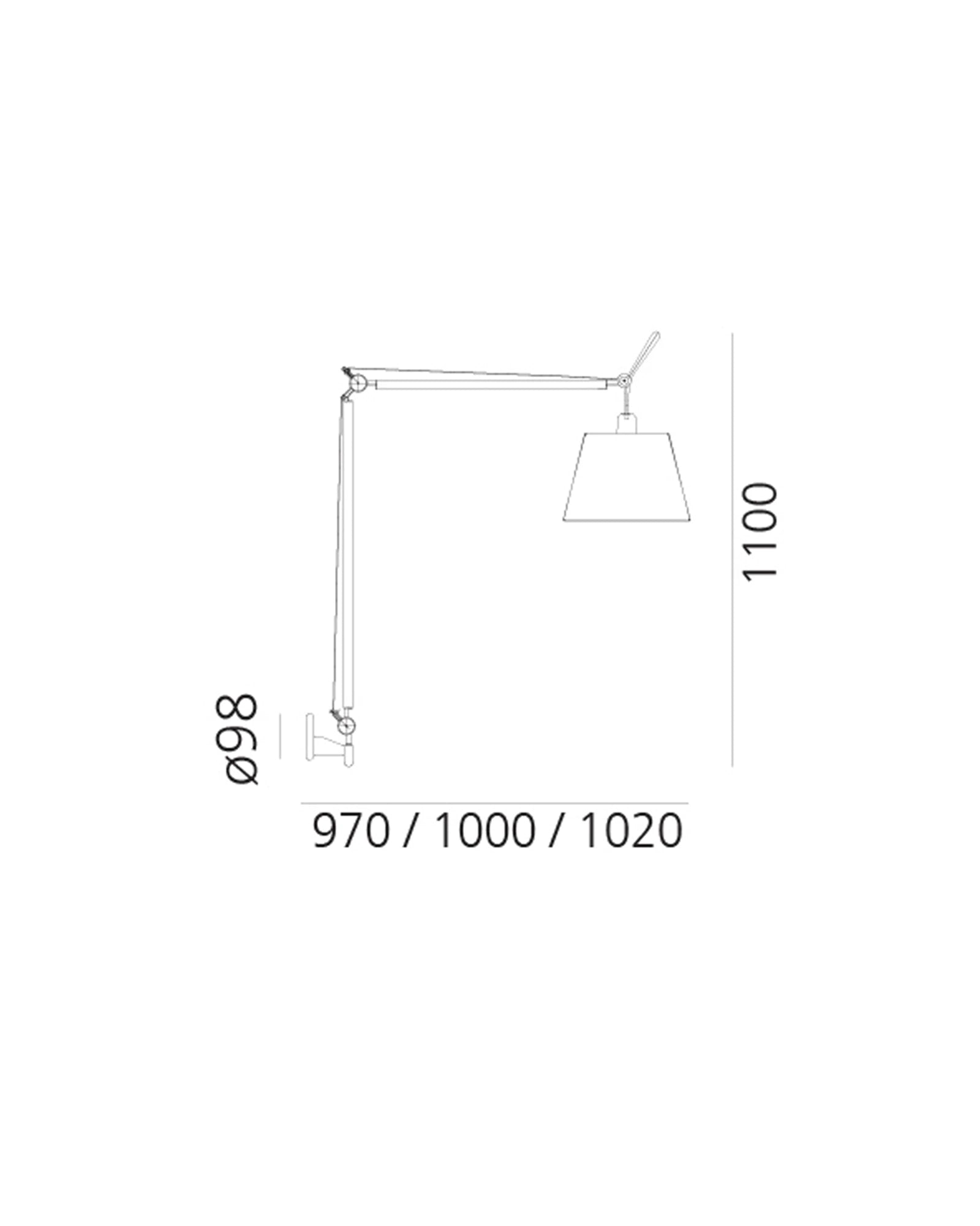 Tolomeo Mega Wall Light