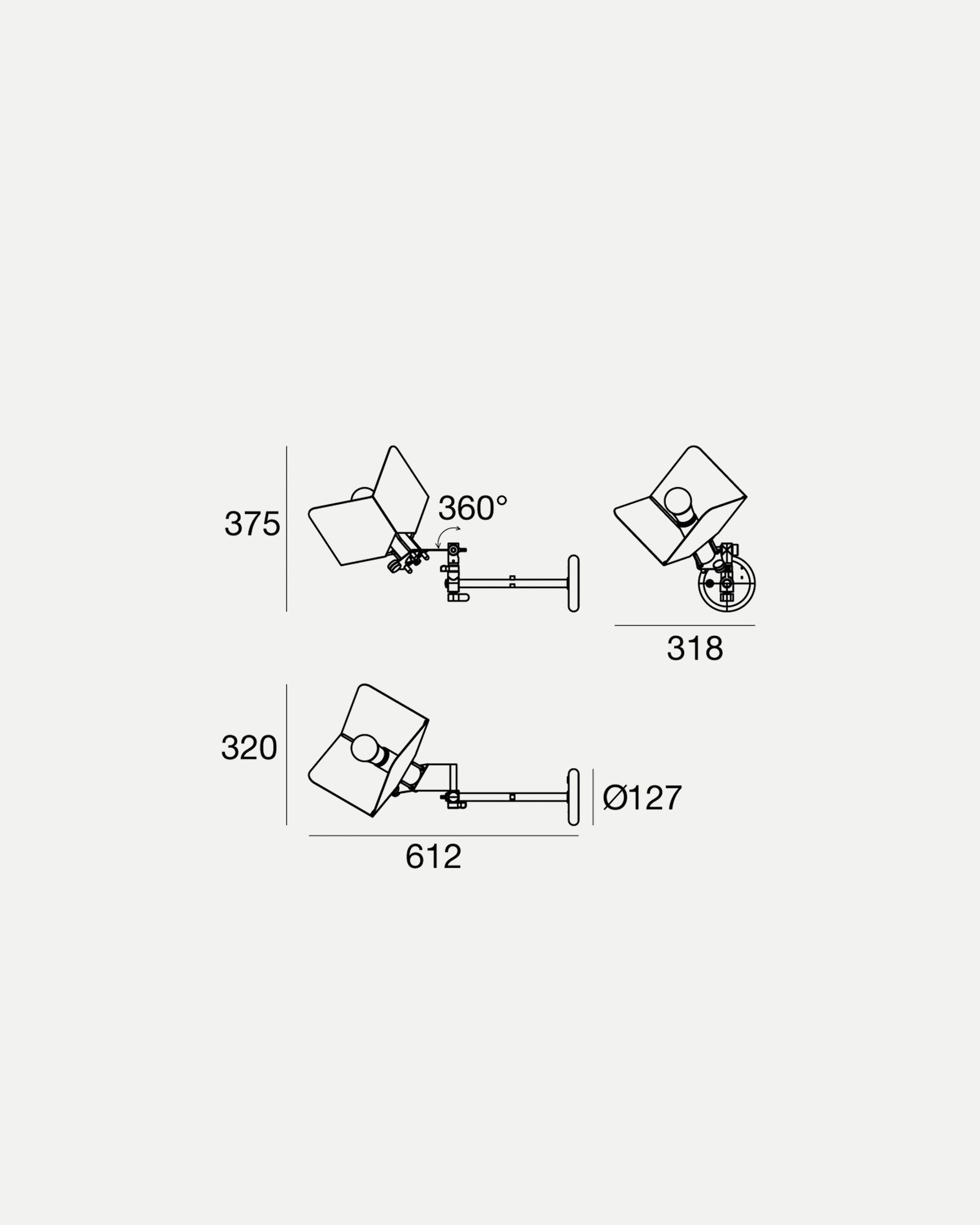 Triedro Wall Light