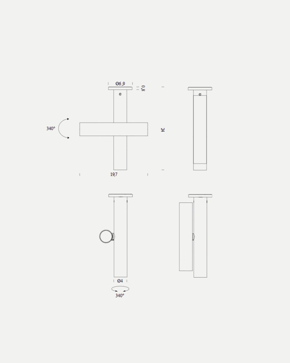 Tubes 2 Ceiling Light