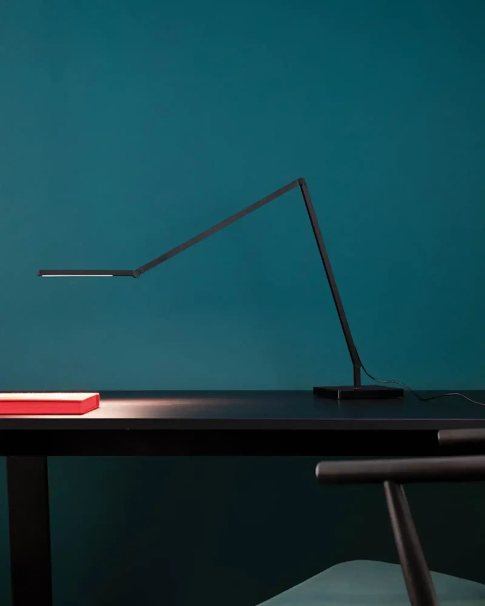 Untitled Linear Table Lamp by Nemo Lighting featured in a modern contemporary home office | Nook Collections