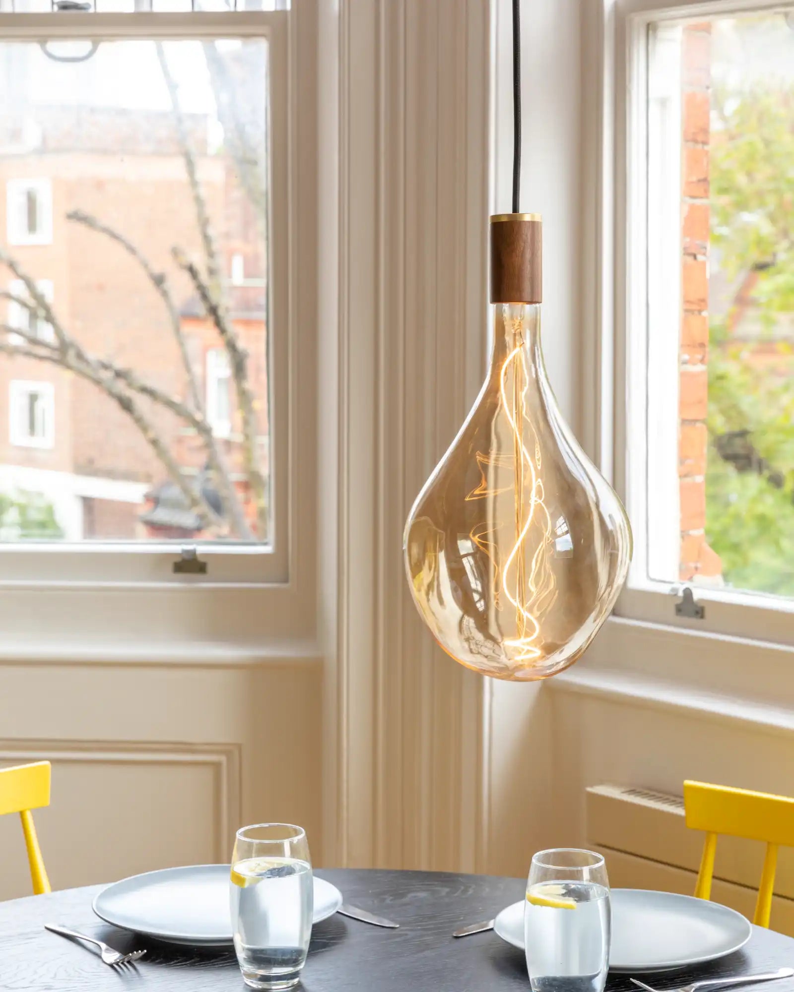 Voronoi Pendant Light by Tala featured within a contemporary dining room | Nook Collections