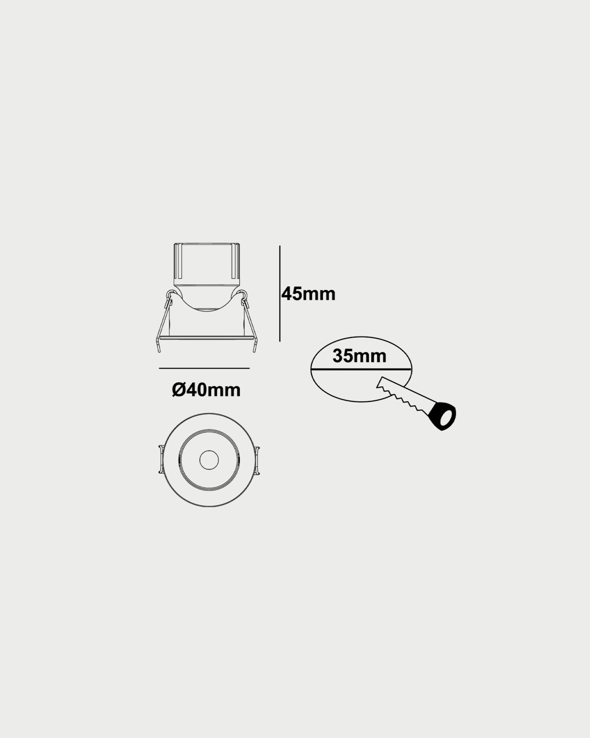 Darc 40 Dot Downlight