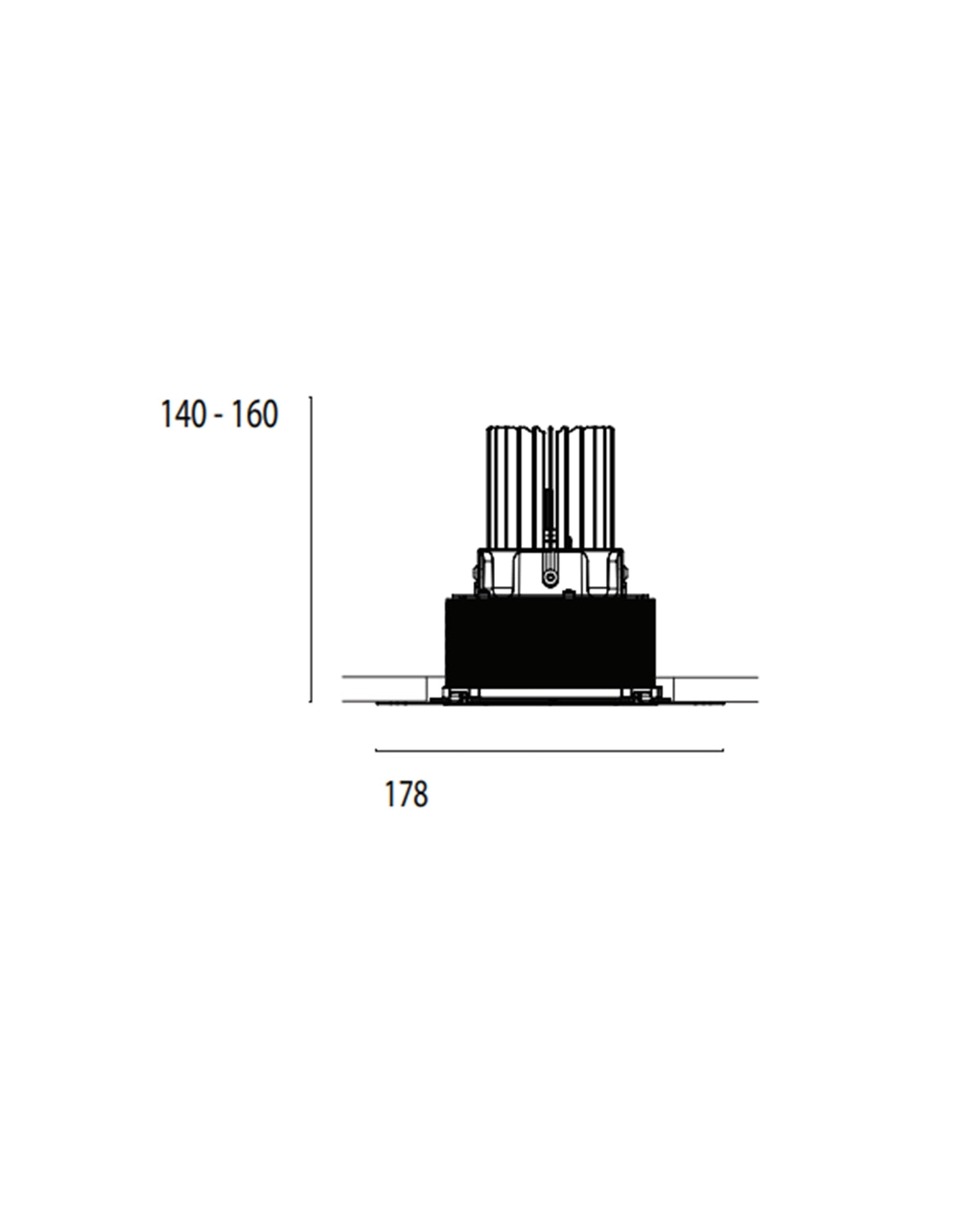 Mono 100 (DALI) Type 3 Trimless Fixed Downlight
