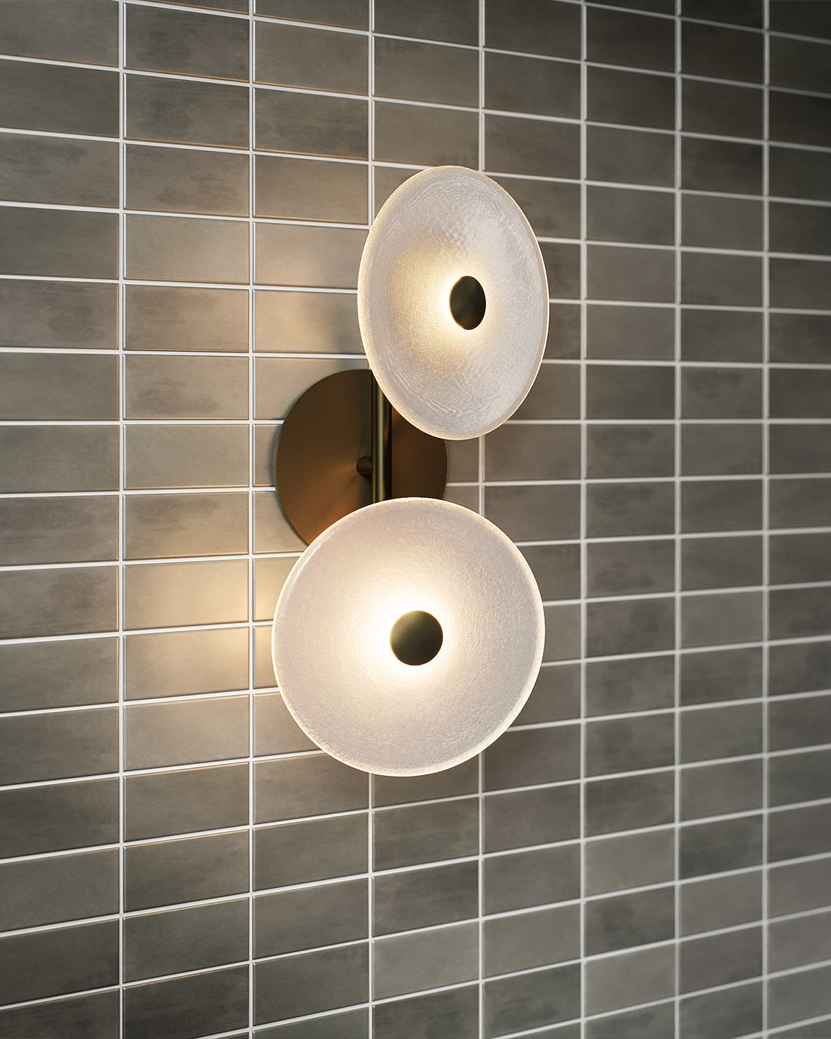 Coral Duo Rod Off Centred Wall Light