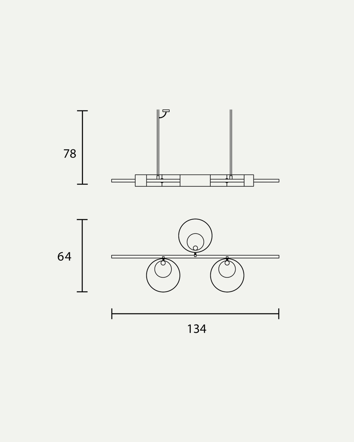 Sound Horizontal Pendant Light