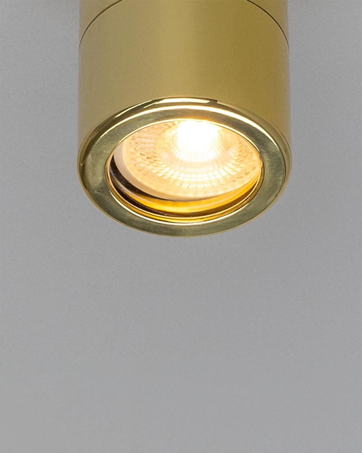 Quin Brass Cylinder Downlight