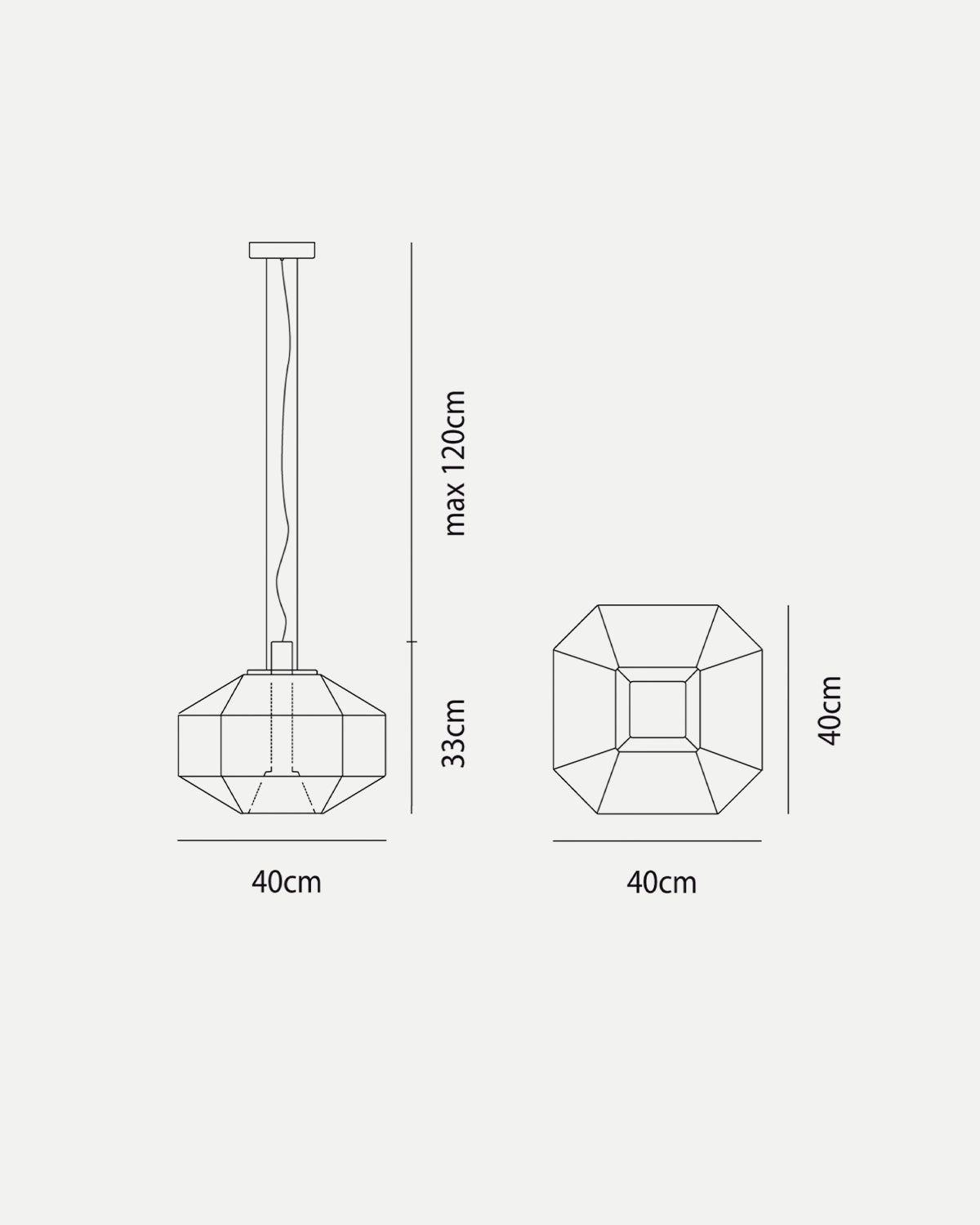 Stone Pendant Light
