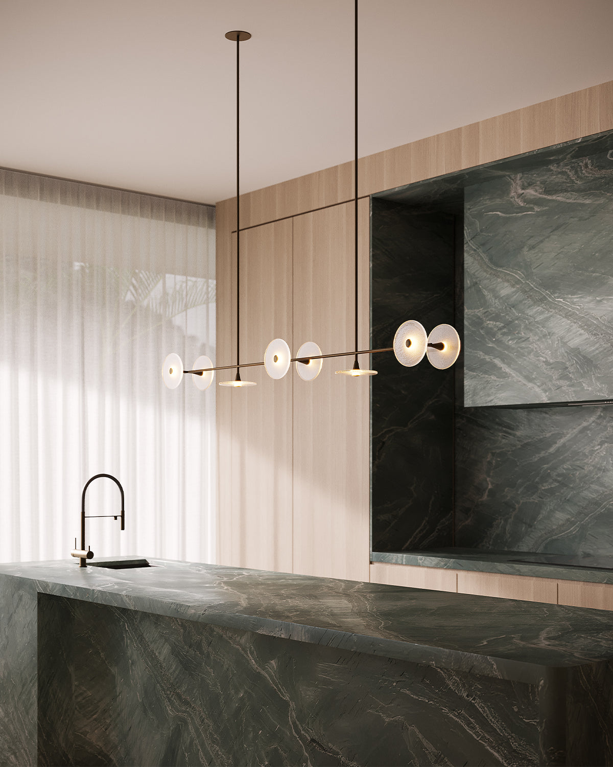 Coral Linear 8lt Pendant Light