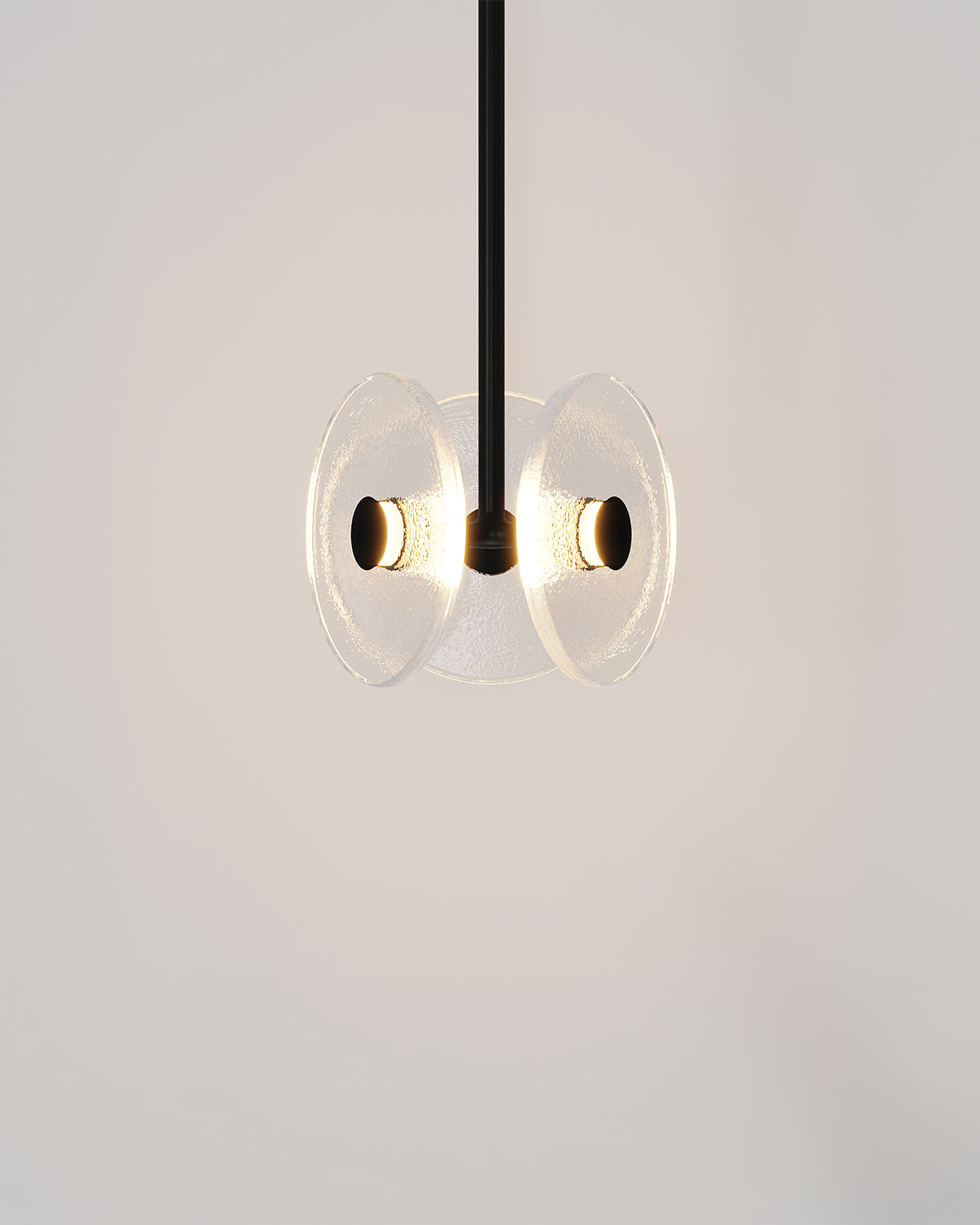 Coral Tri Rod Pendant Light