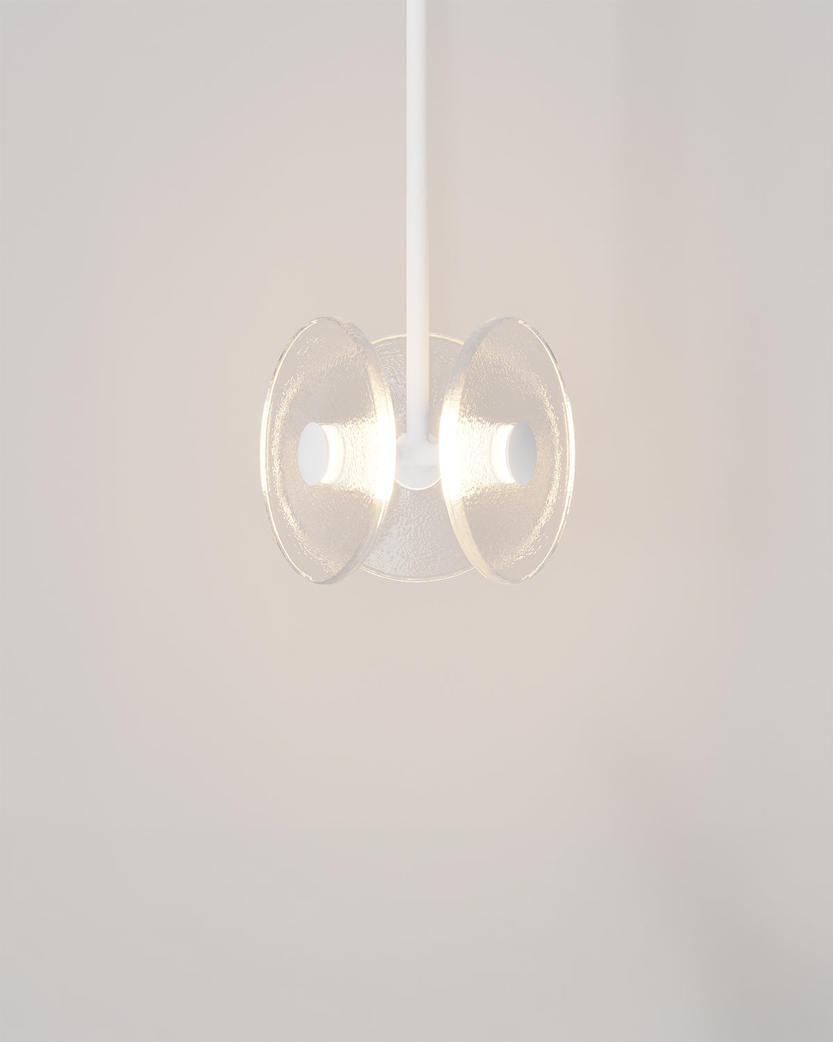 Coral Tri Rod Pendant Light