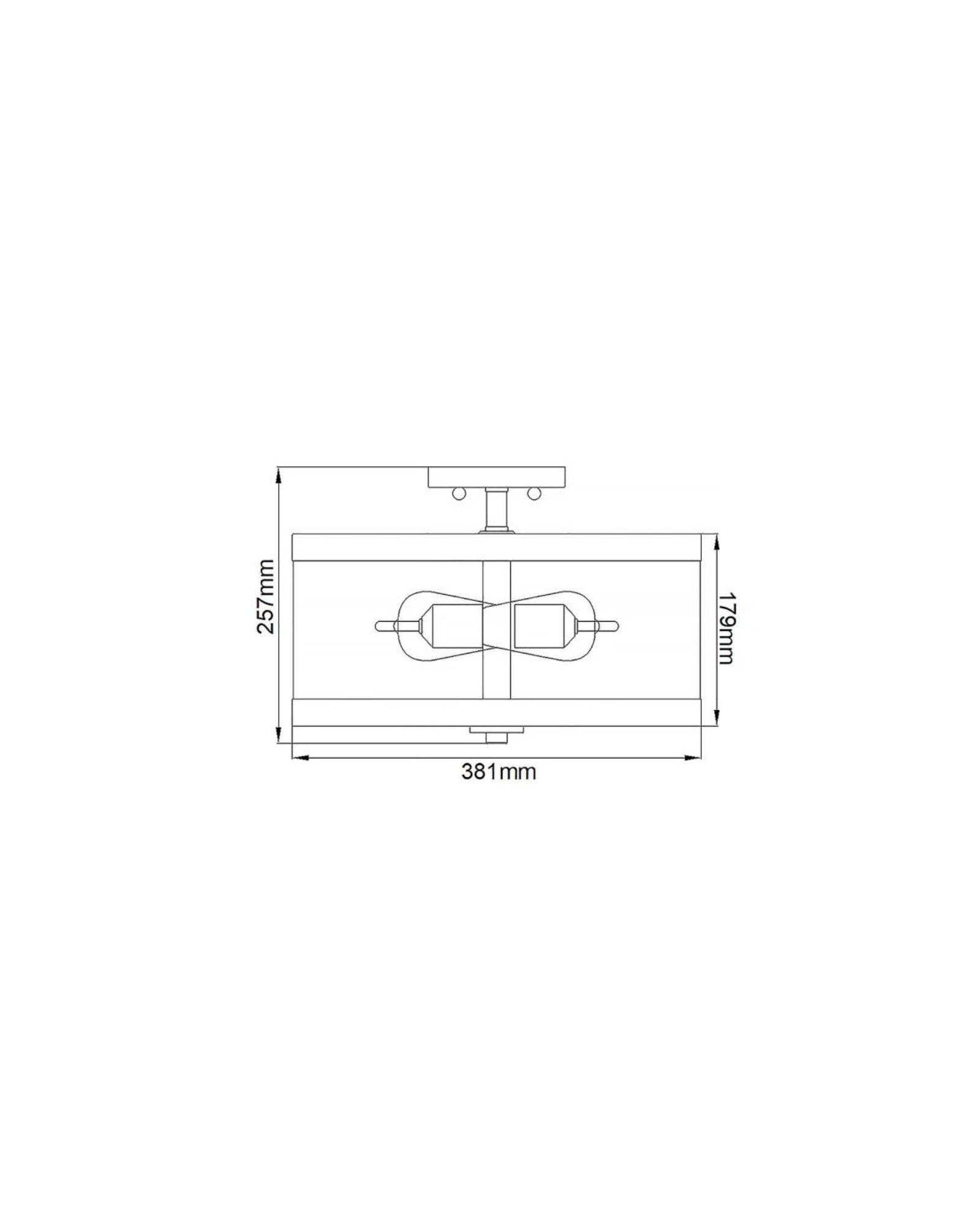 Harrow 2lt Ceiling Light