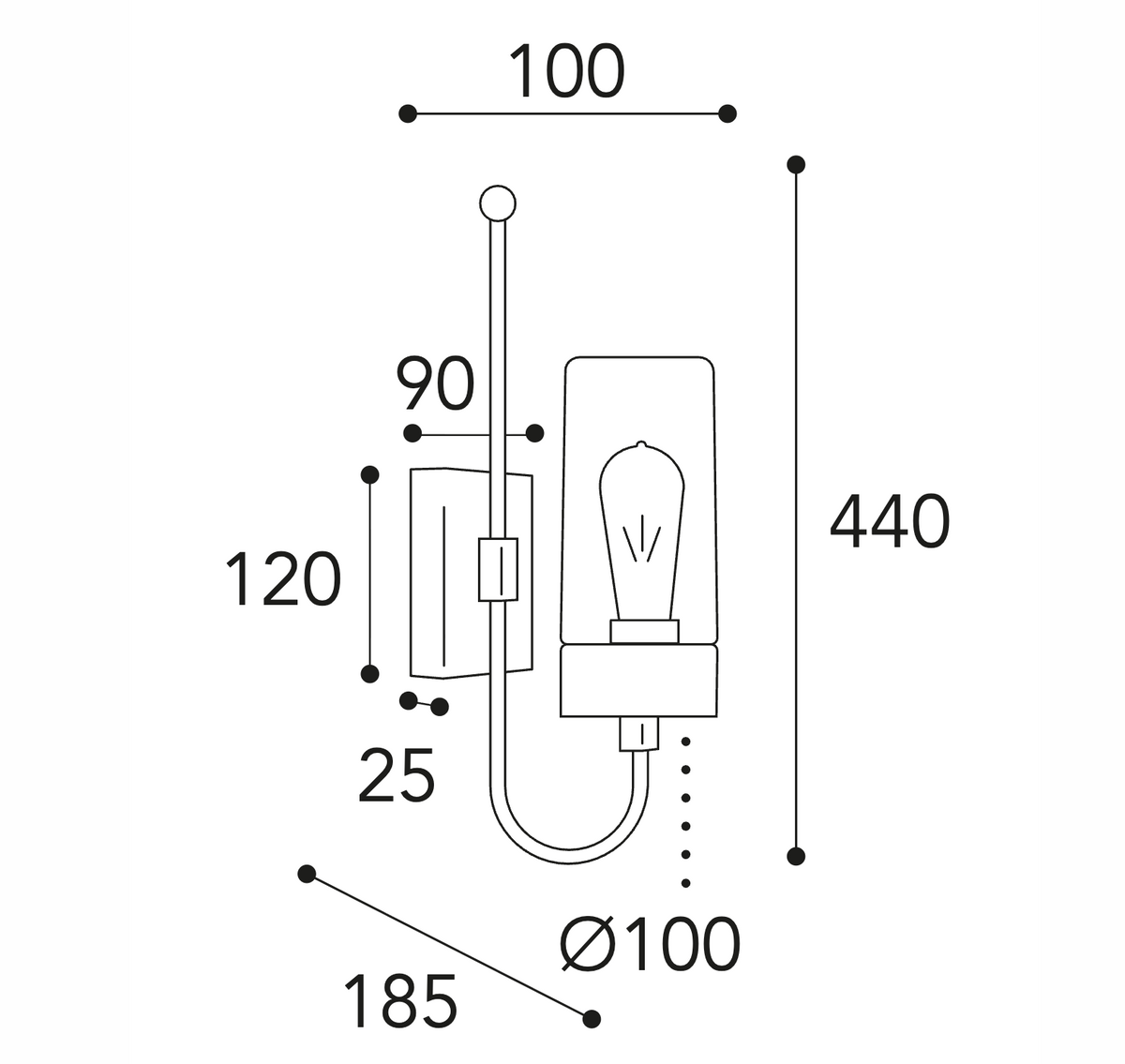 Silindar 3356 – Outdoor wall light